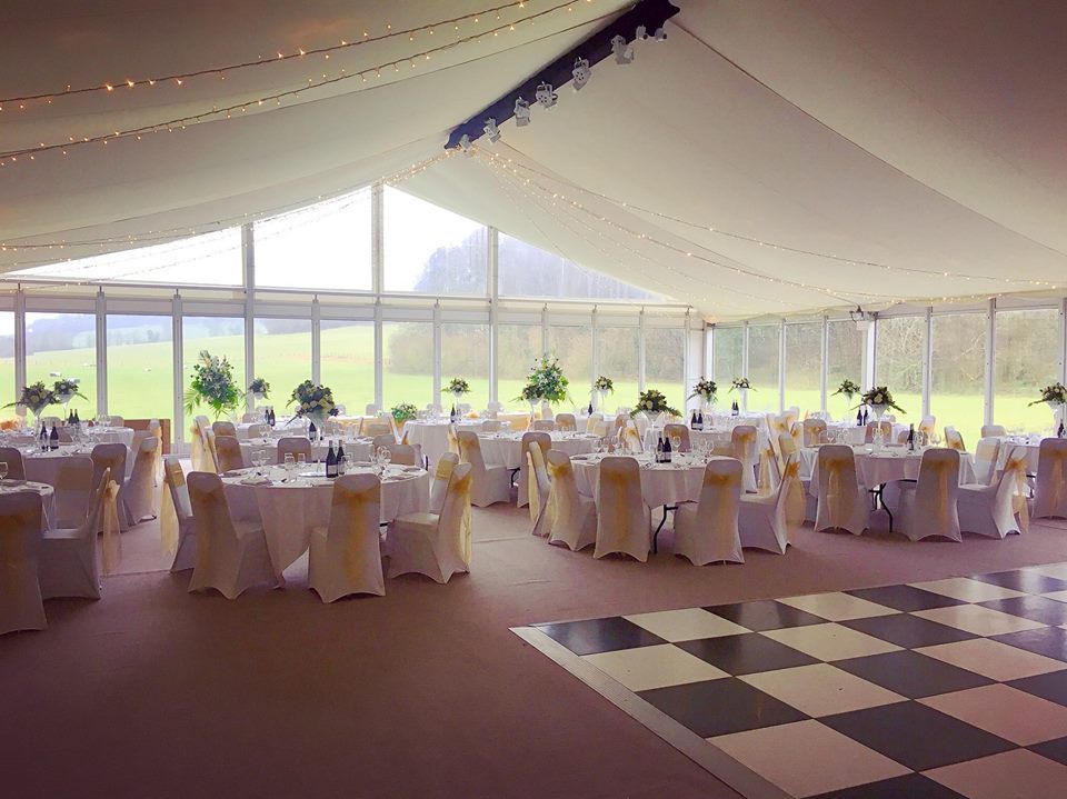 Elegant event space at Broome Park Hotel, perfect for weddings and corporate events.