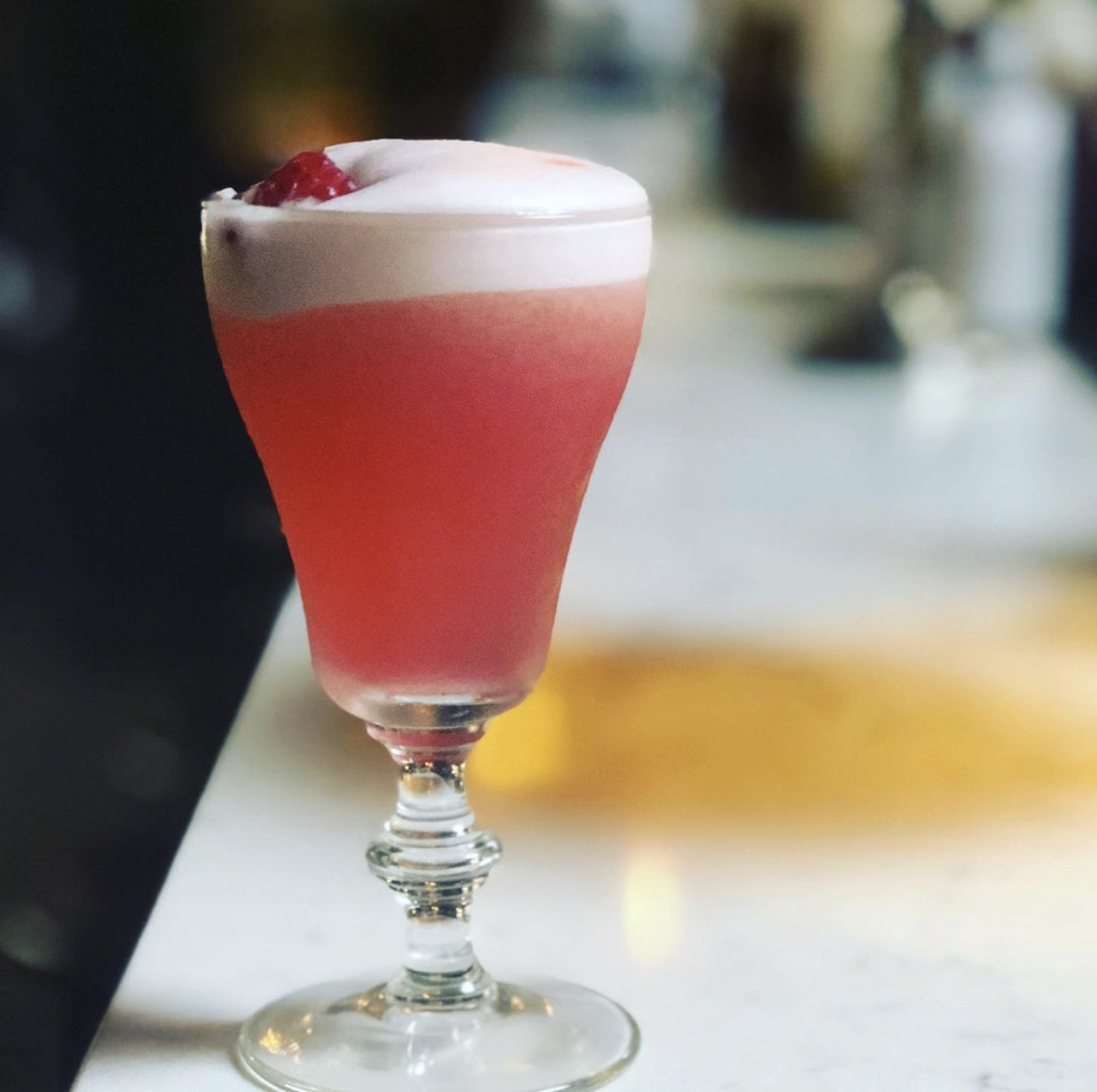 Stylish cocktail in a glass, perfect for networking events or themed parties.