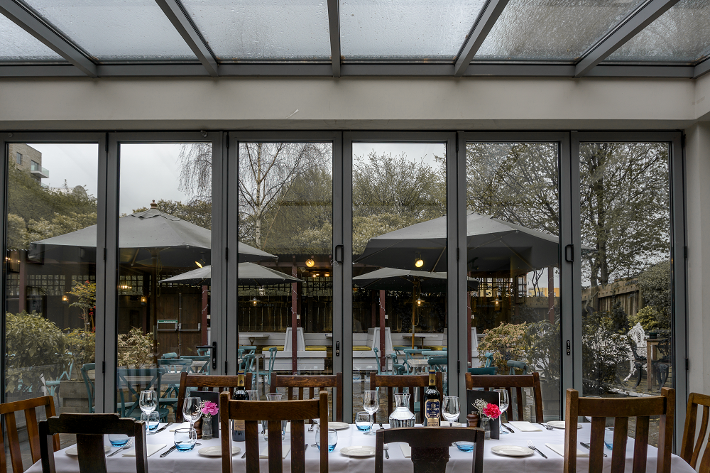 Elegant dining area in The Ceylon Room, perfect for events and gatherings.