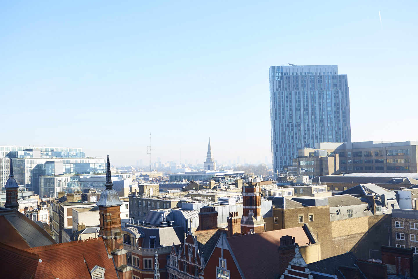 Meeting Room 4 at Uncommon Liverpool Street with a panoramic cityscape, perfect for events.