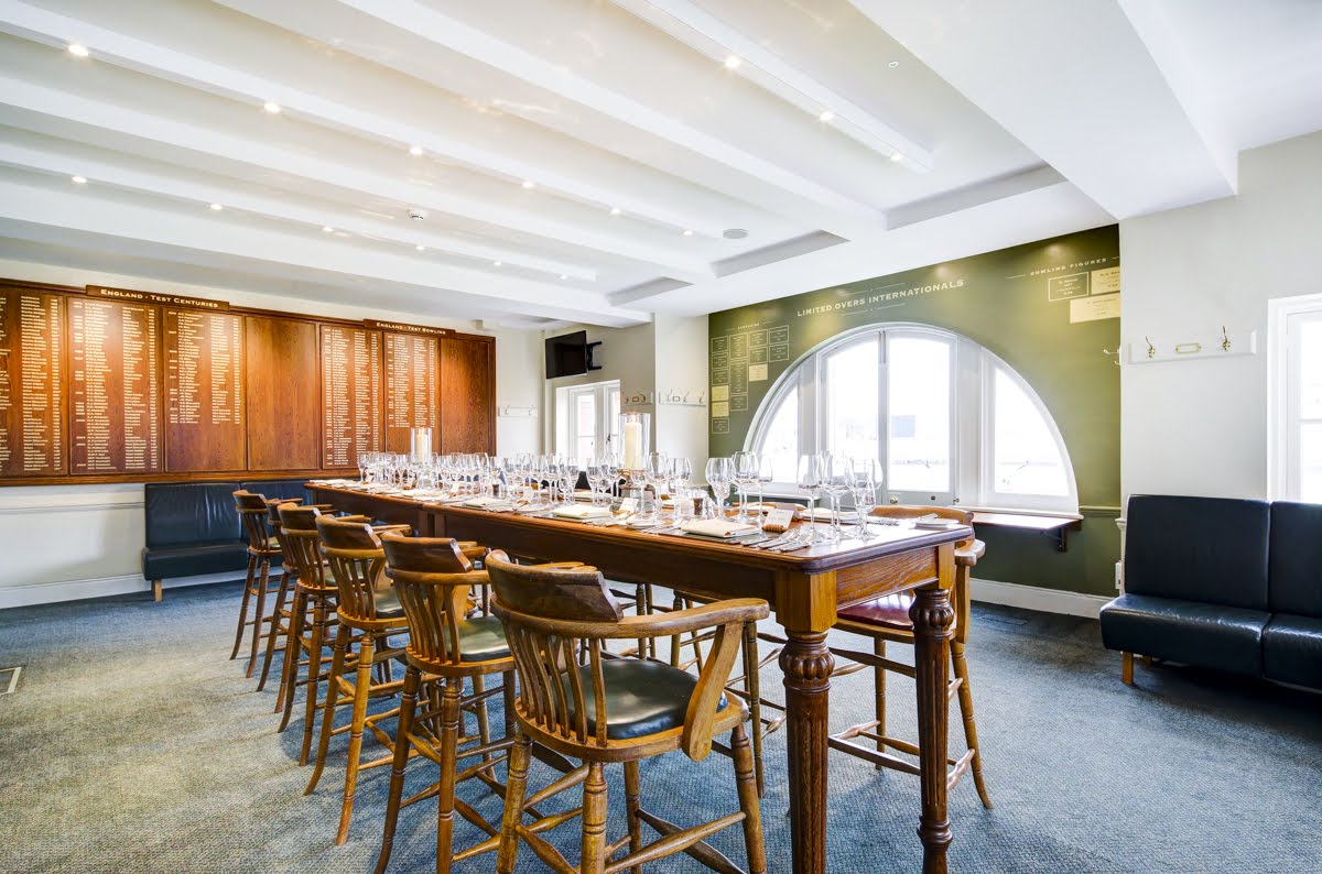 Home Dressing Room at Lord's Cricket Ground, elegant meeting space for workshops and meetings.