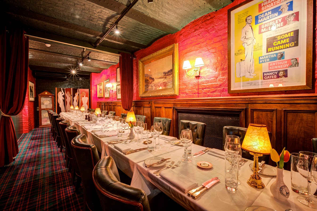 Elegant dining setup in McGonagall Room, ideal for corporate dinners and gatherings.