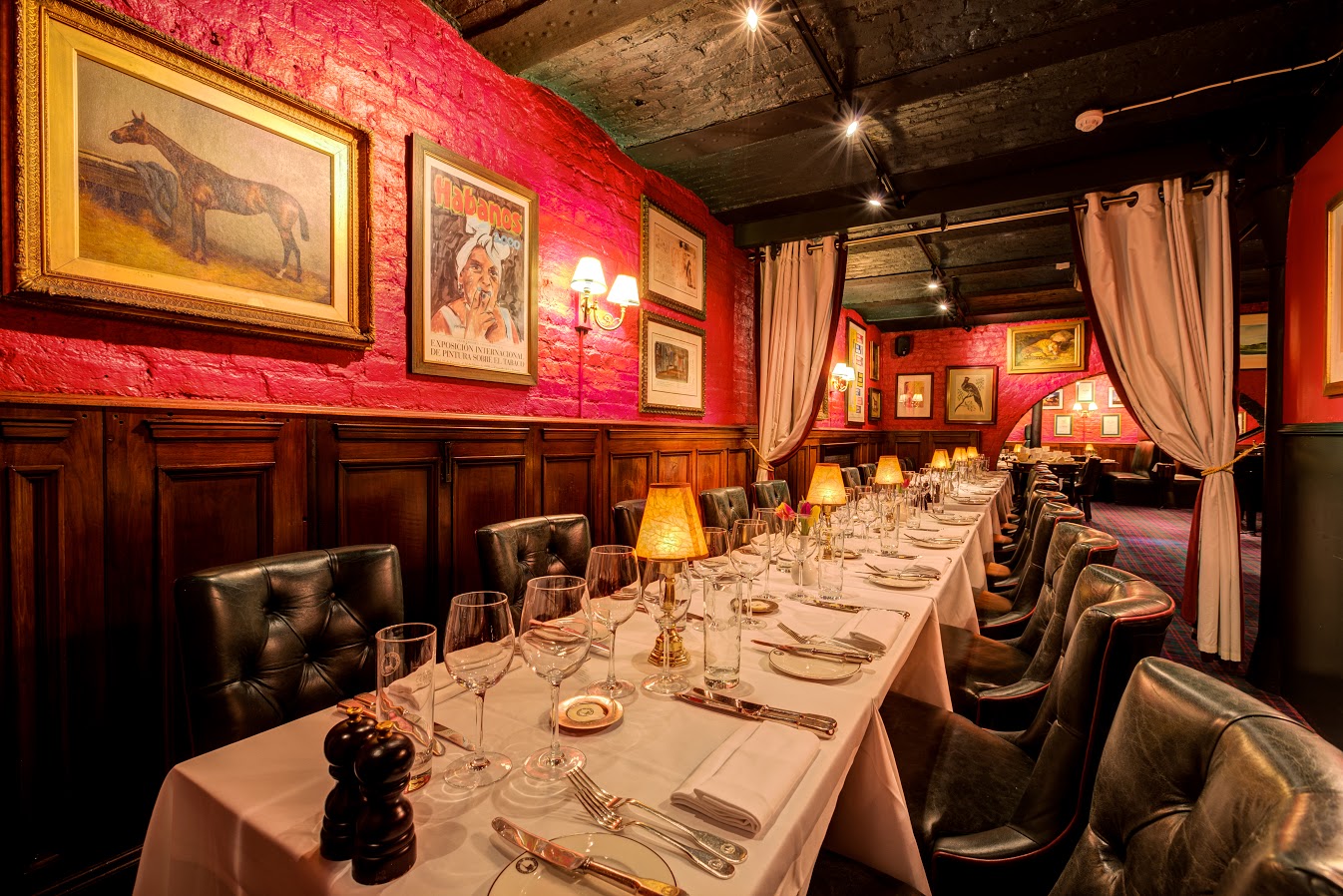 Elegant McGonagall Room dining space for intimate gatherings and corporate dinners.