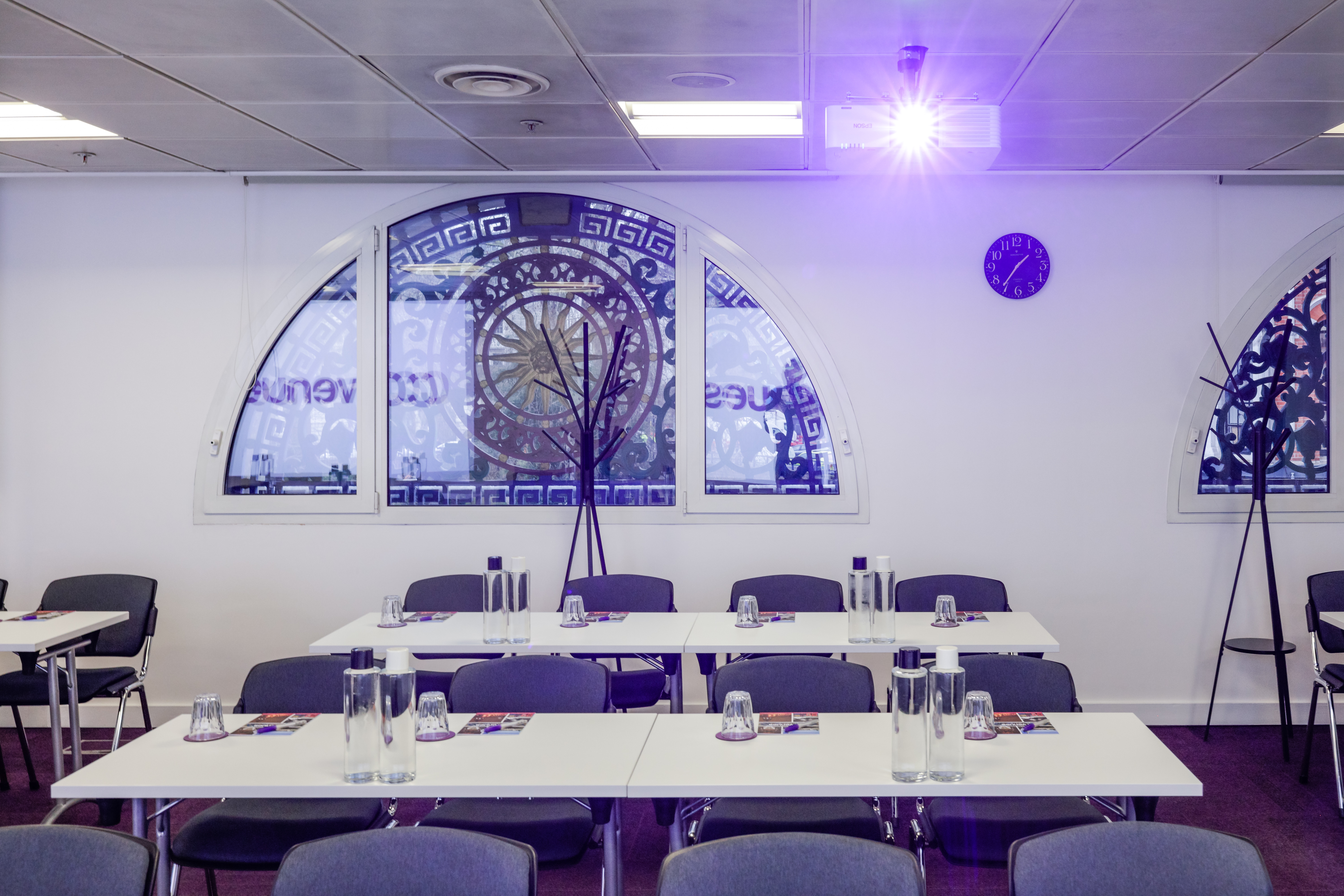 Smithfield Suite meeting room with natural light, perfect for workshops and seminars.