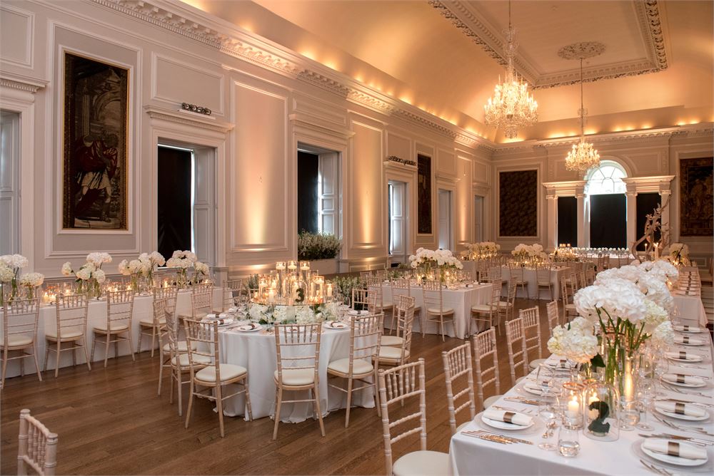 Elegant Adam Ballroom at Hopetoun House, perfect for weddings and formal receptions.