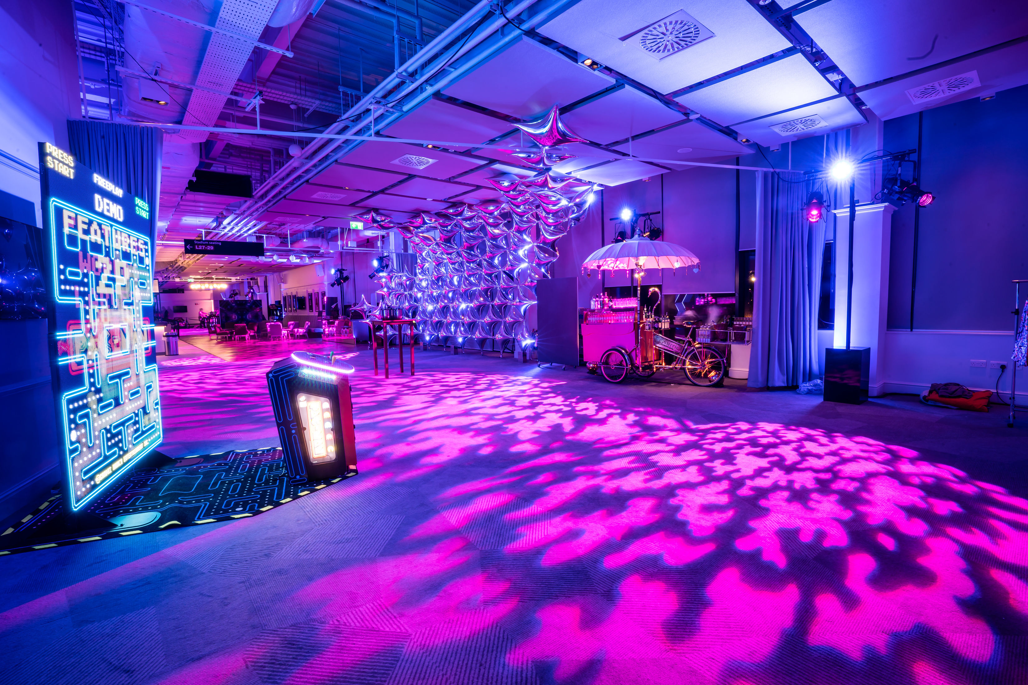 Lock No. 4 at Allianz Stadium, Twickenham: vibrant event space for networking and launches.