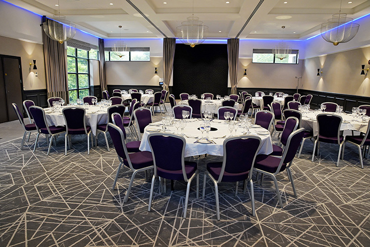Elegant Princess Suite at Denham Grove, perfect for corporate events and formal gatherings.