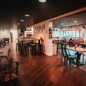 Modern meeting room at Graystone Action Sports Academy for events and team-building.