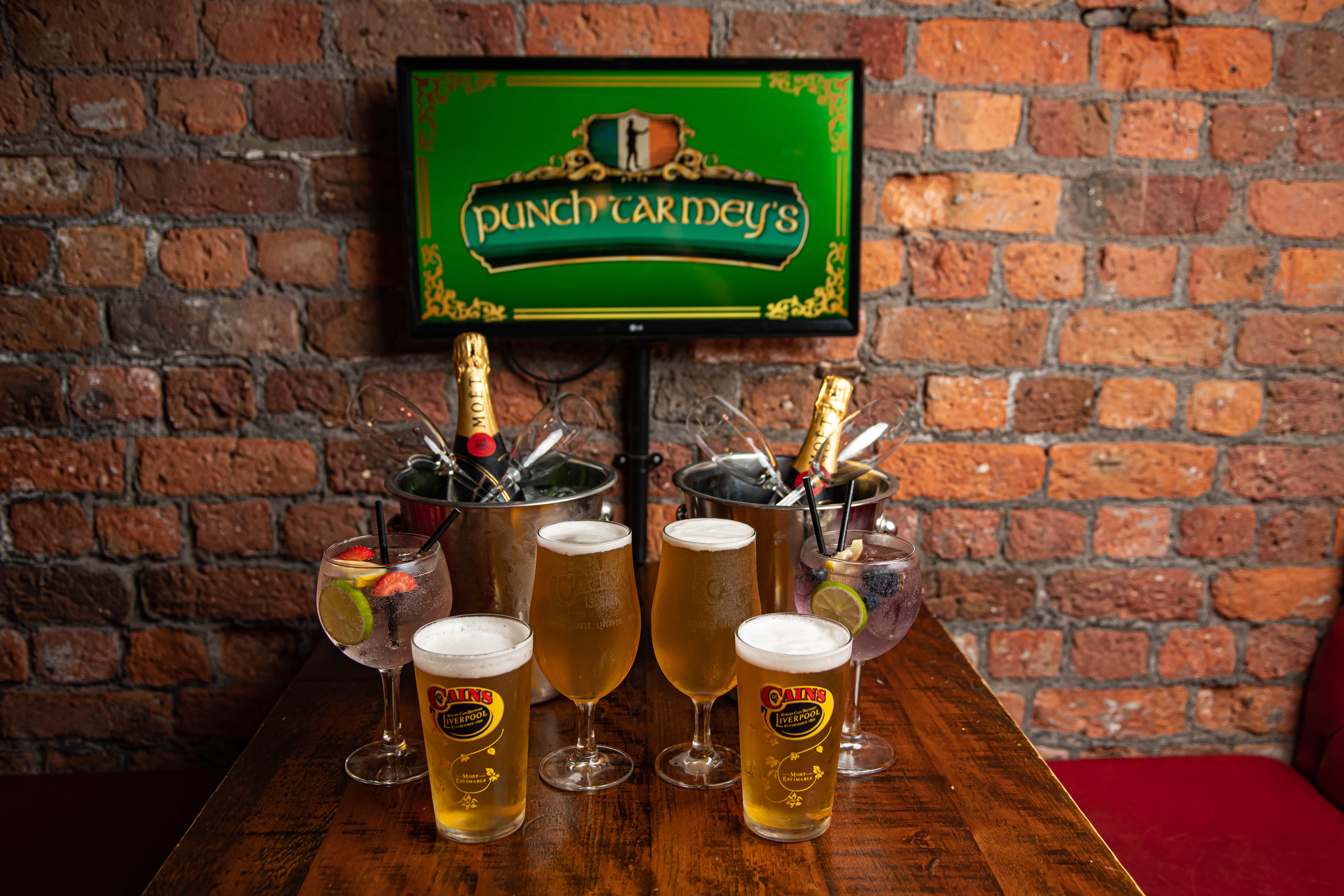 Brewery Hall in Punch Tarmey's Liverpool, ideal for social gatherings and events.