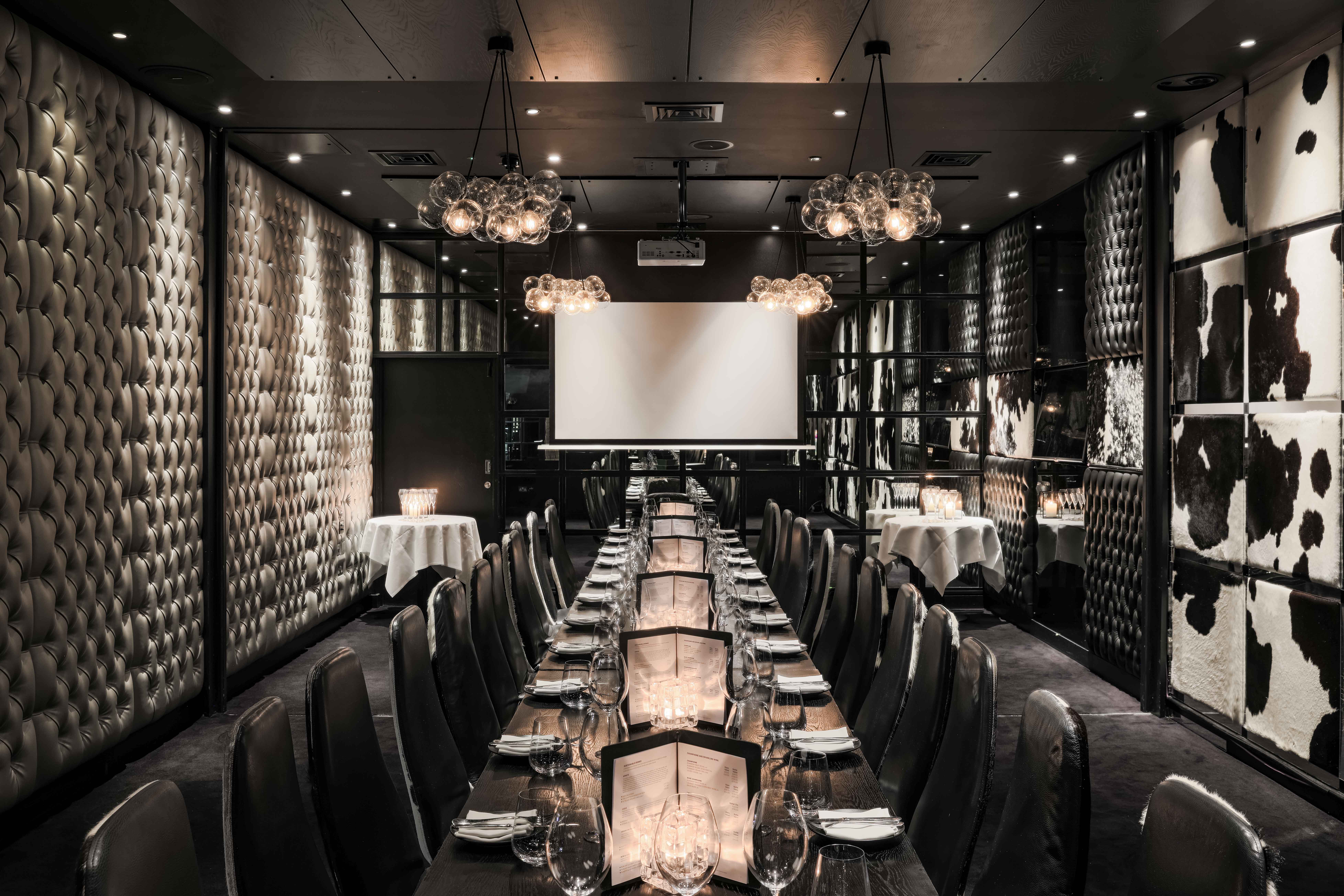 Andes Room at Gaucho Piccadilly, elegant dining for corporate events and gatherings.