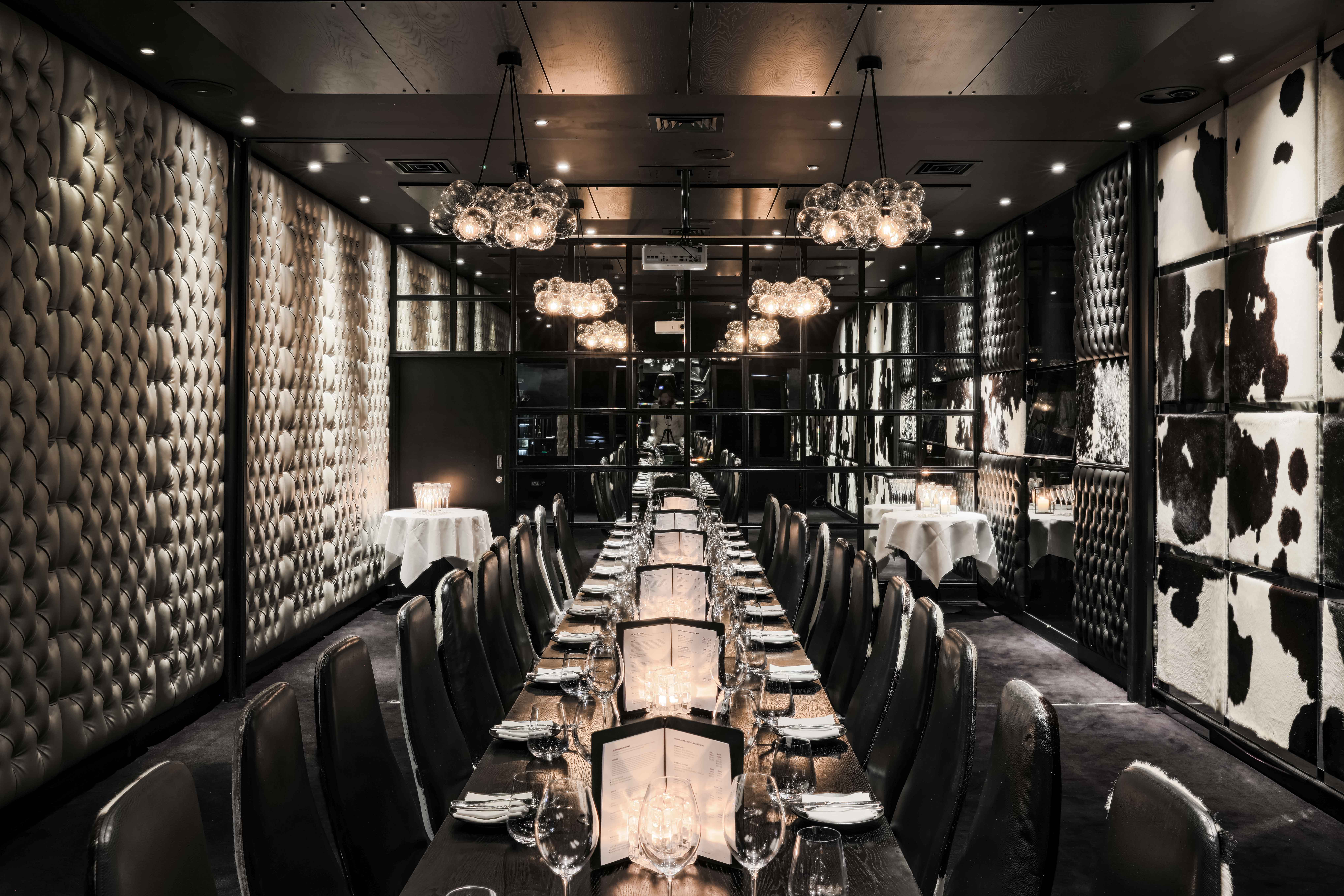 Andes Room at Gaucho Piccadilly, elegant dining for corporate events and intimate dinners.