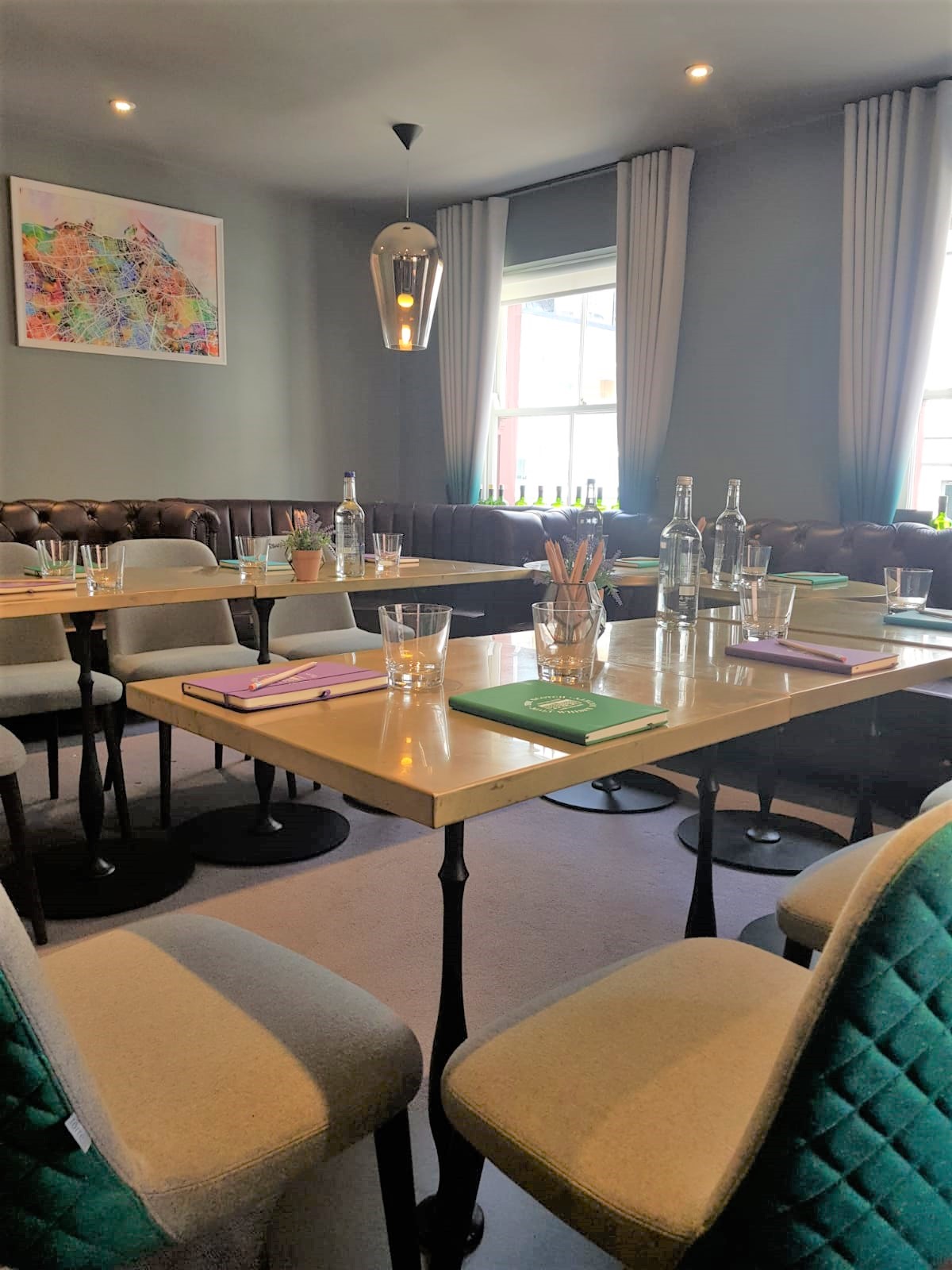 "SMWS Private Room meeting space with natural light, ideal for corporate events and discussions."