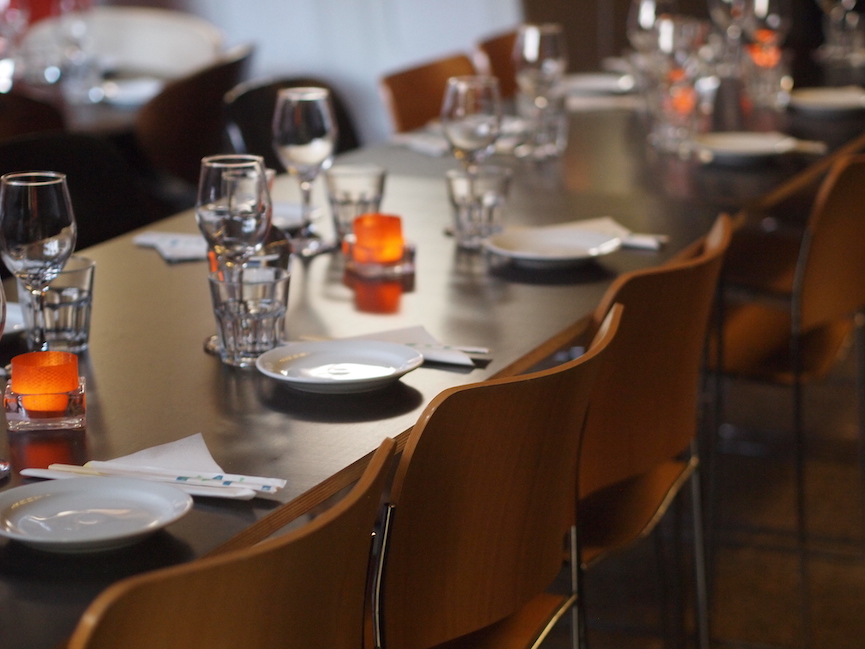 Elegant dining setup at Number 10 London for intimate events and corporate dinners.