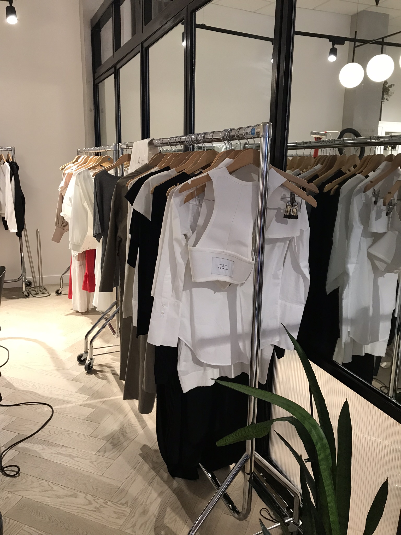 Events Space in SMUK Belgravia, modern clothing display for fashion showcase or trunk show.