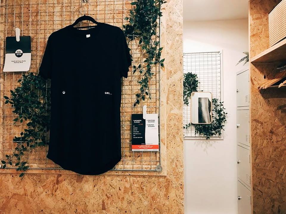 Stylish GRL GYM in Zen Studio with black shirt, ideal for events and workshops.