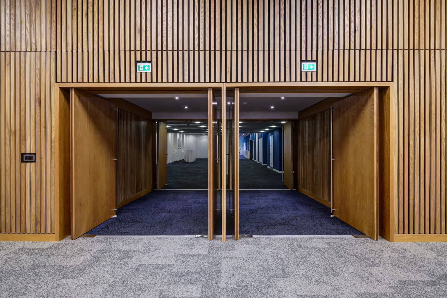 Main Hall meeting space at 10 Union Street with flexible airwalls for corporate events and workshops.