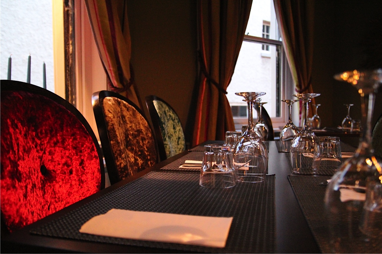 Alice in Wonderland Room dining table, elegant setting for upscale events in Nottingham.