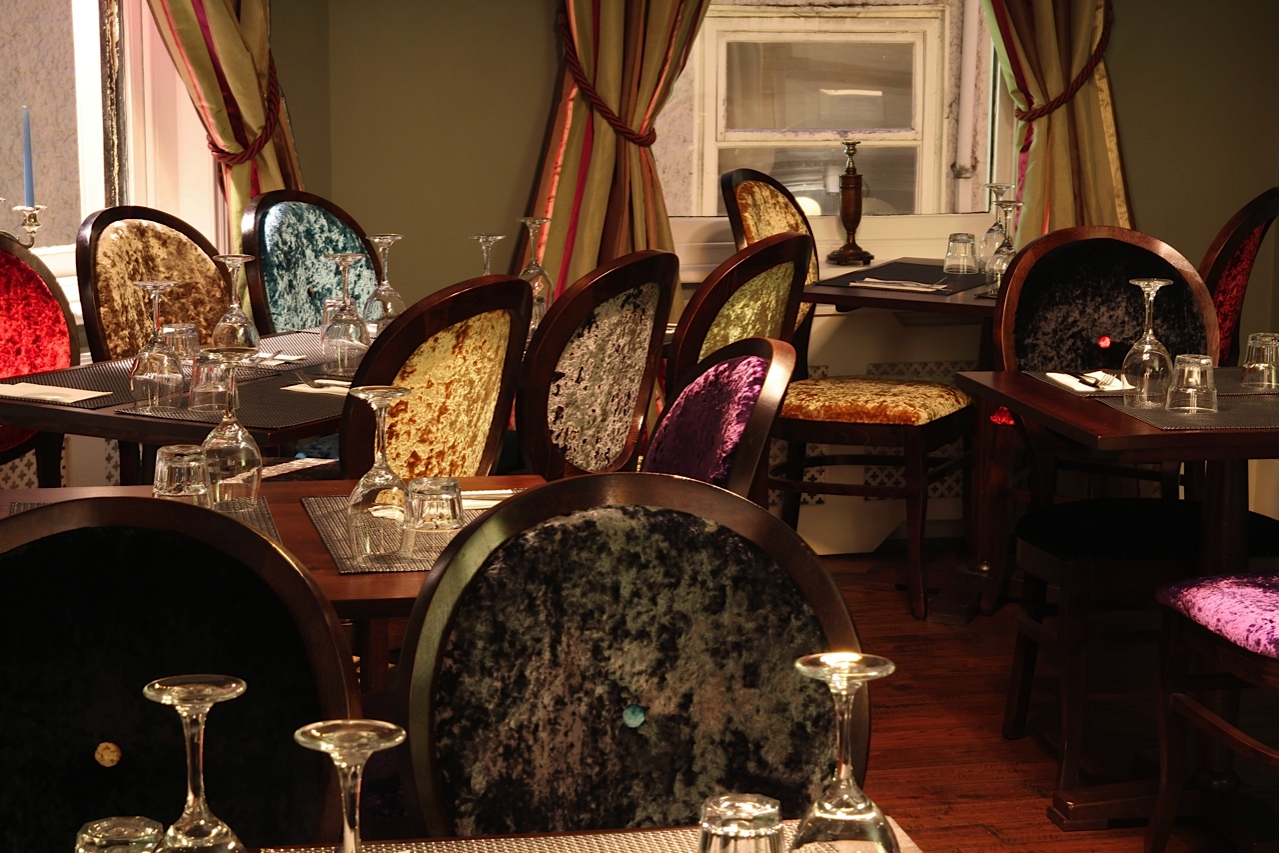 Alice in Wonderland Room at The Cross Keys Nottingham, elegant dining area for upscale events.