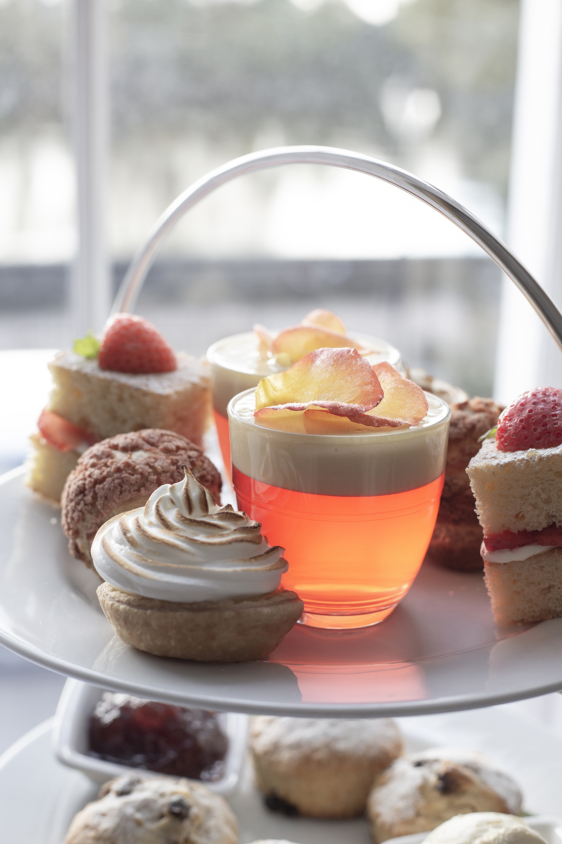 Elegant dessert display in Commodores Room, perfect for high-end events and receptions.