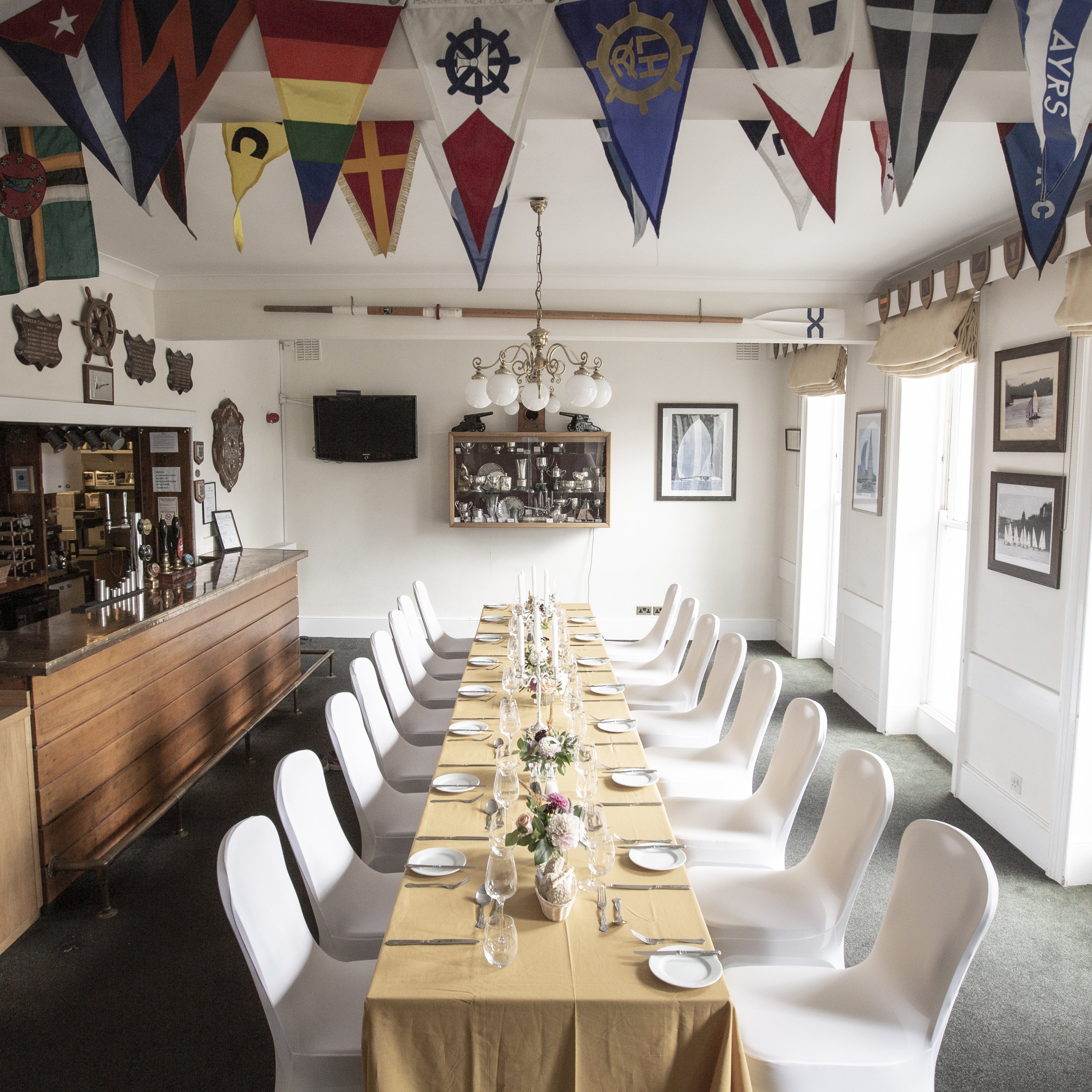Elegant boardroom in Linden House, ideal for corporate events and intimate gatherings.