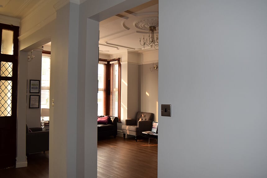 Consultation Room 1 at Best Health Clinics, modern space for meetings and discussions.