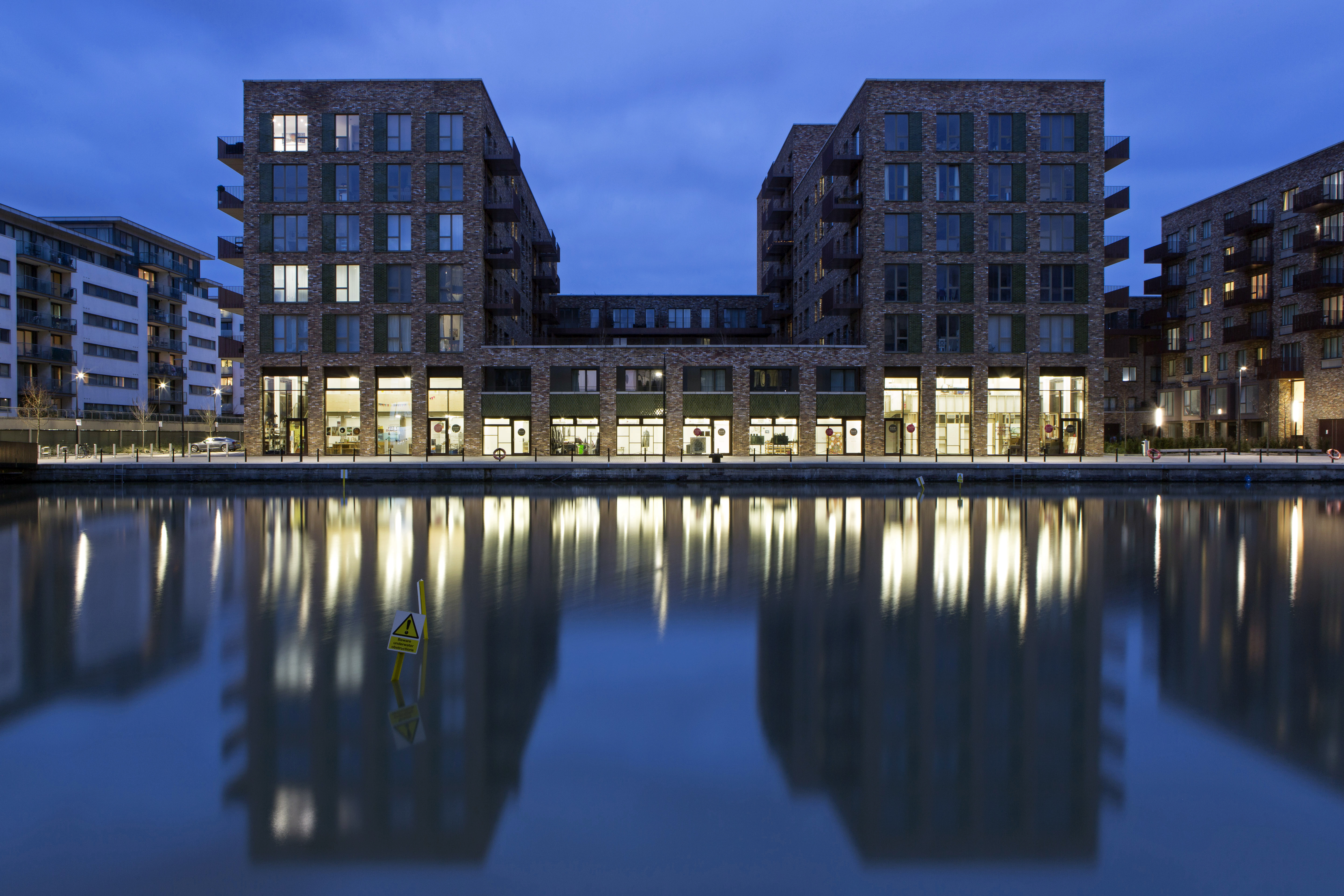Modern waterfront kitchen venue with sleek architecture for upscale events.
