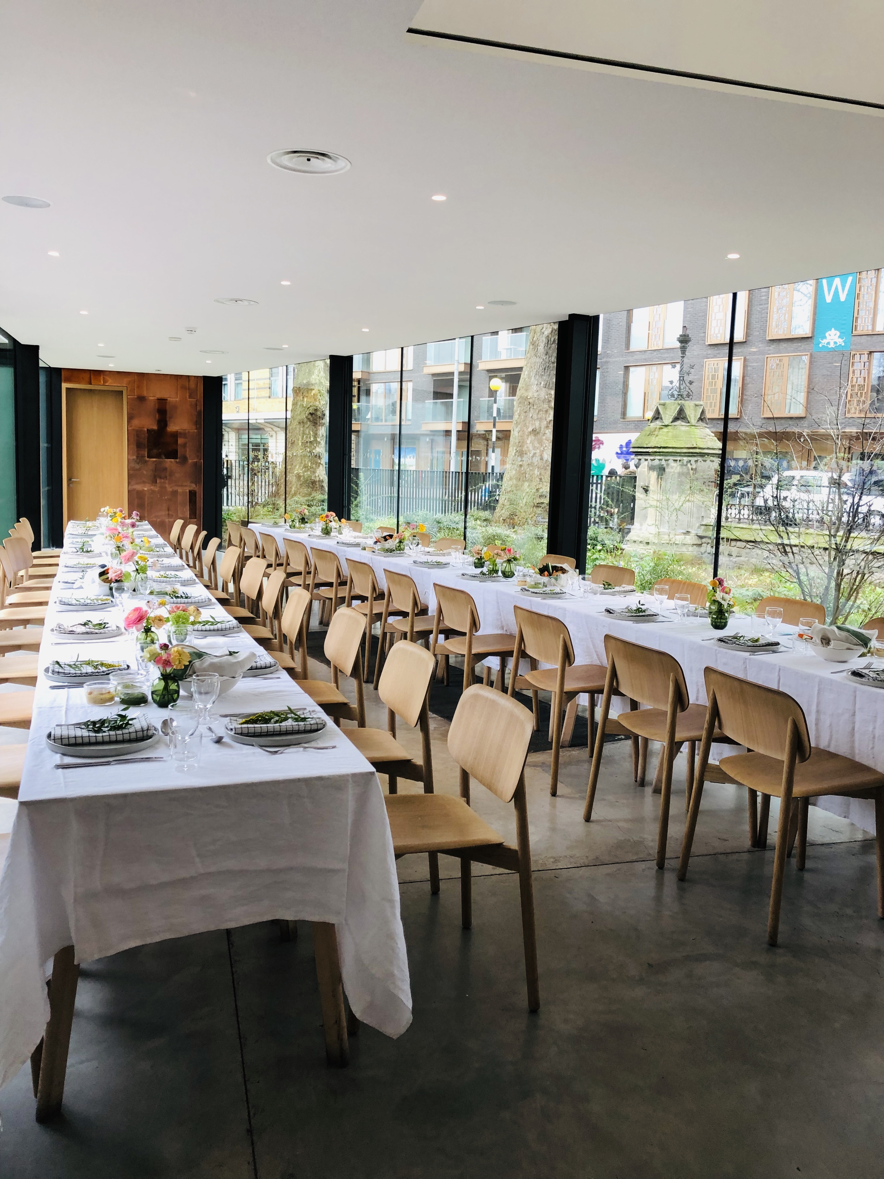 Elegant dining setup at The Garden Restaurant, ideal for corporate events and gatherings.