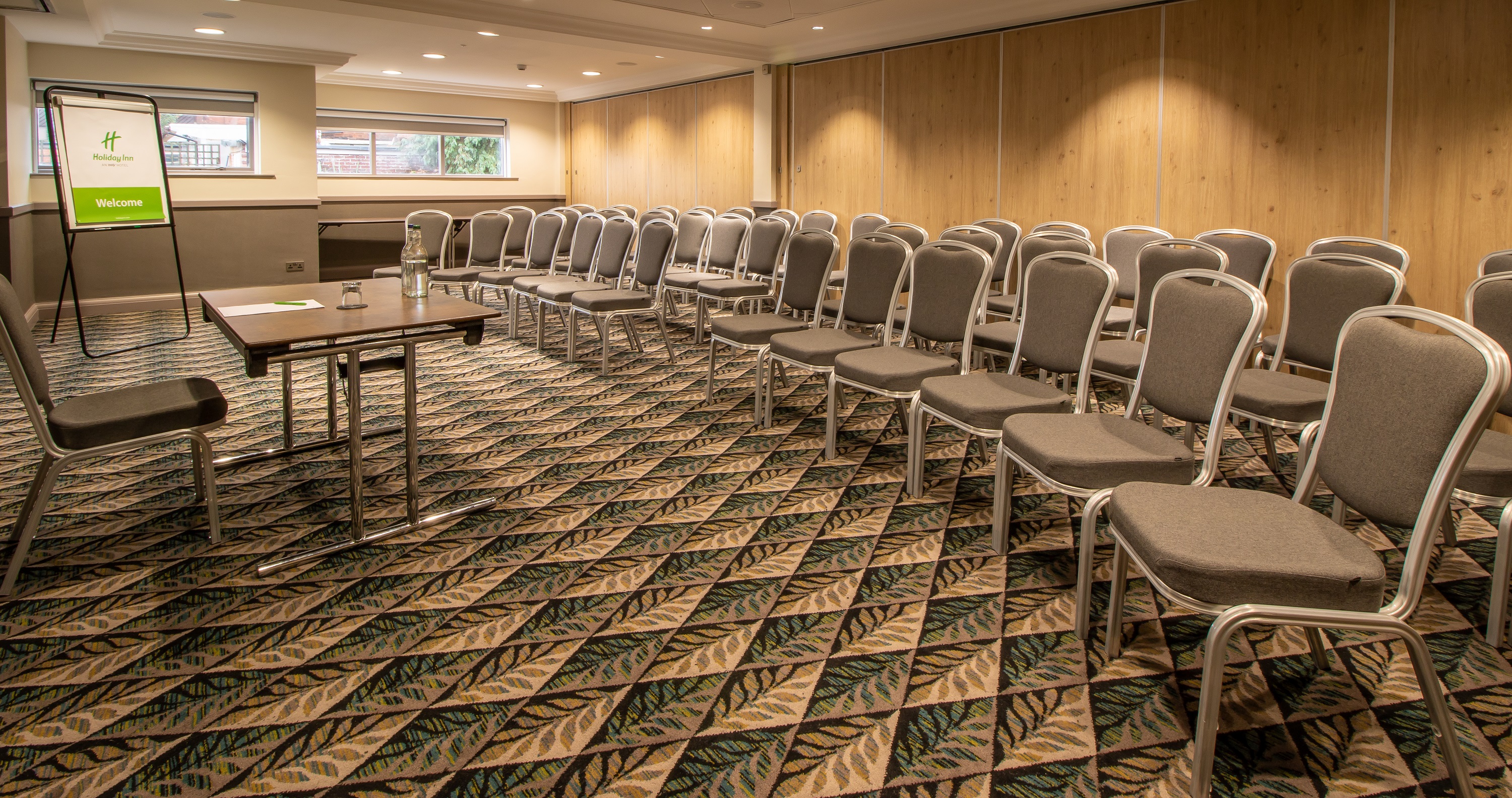 Oadby Suite meeting room at Holiday Inn Leicester, ideal for workshops and presentations.