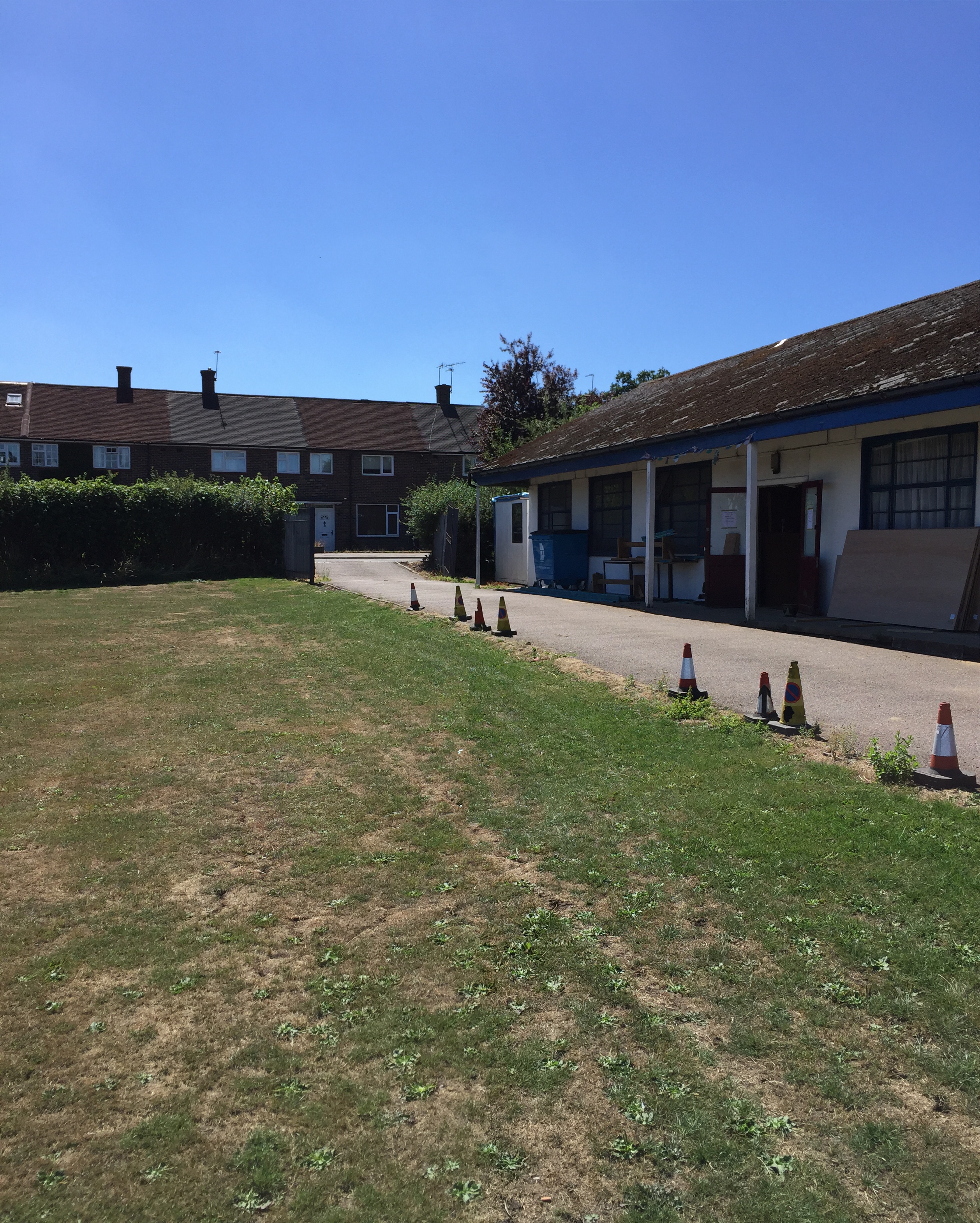 Spacious outdoor venue at Clubhouse, Old Haberdashers' for events and gatherings.