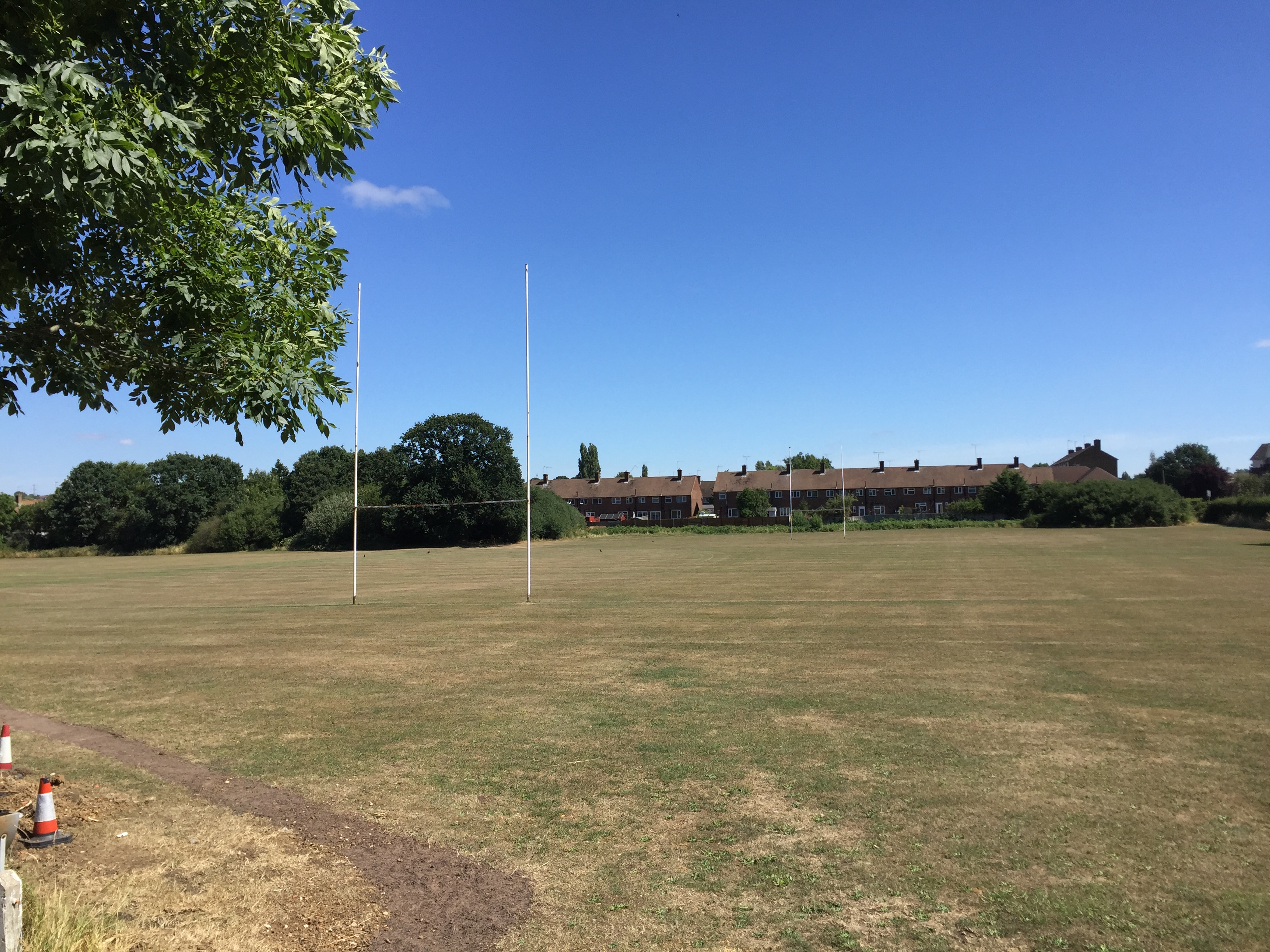 Spacious outdoor venue at Clubhouse, ideal for team-building and summer picnics.