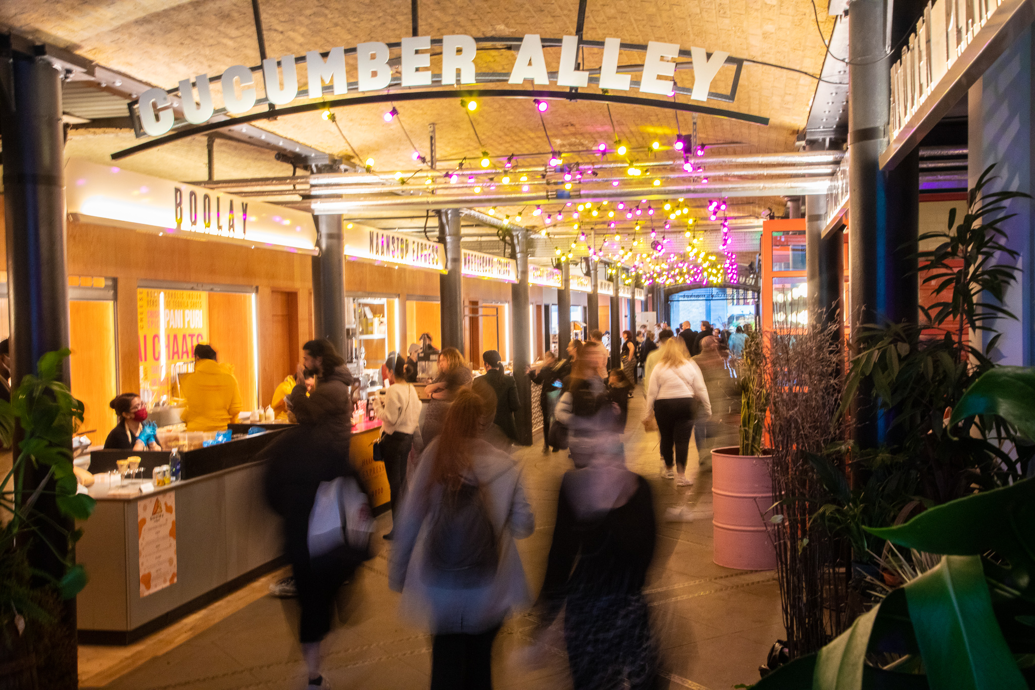 Vibrant event space at The Market Bookshop, ideal for networking and casual gatherings.