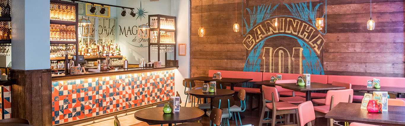 Vibrant venue in Las Iguanas Birmingham for casual meetings and social events.