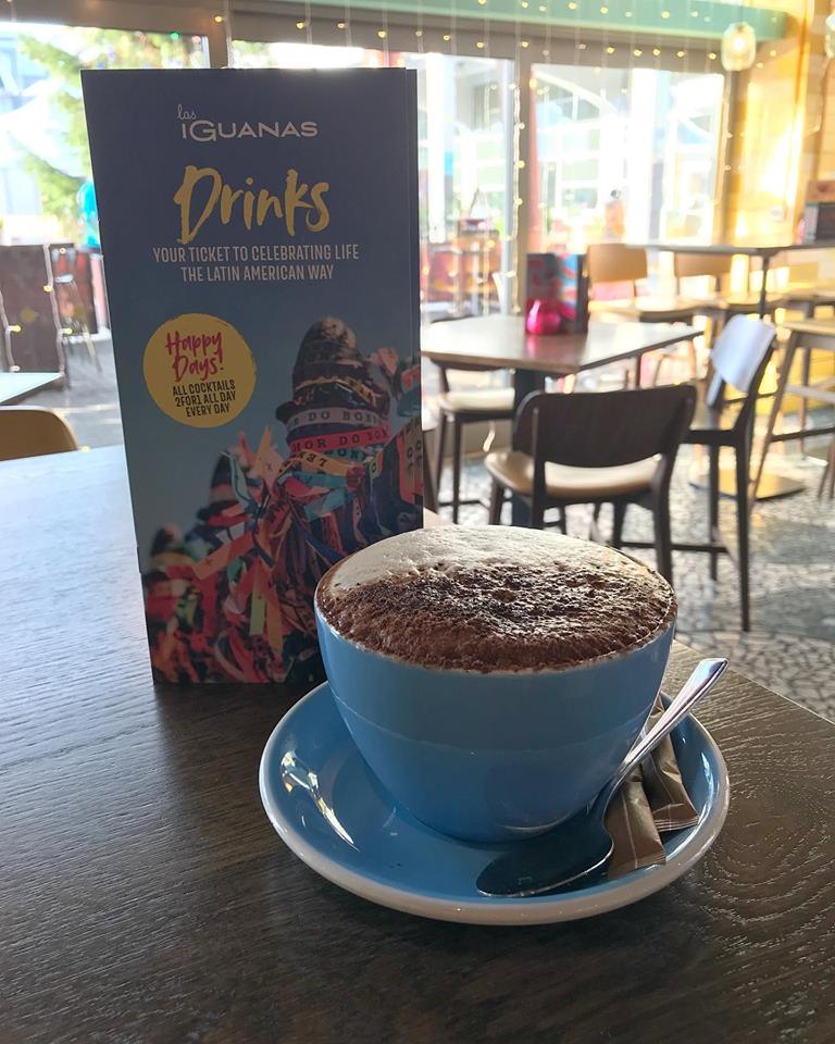 Cozy café venue in Las Iguanas Bristol for networking and informal meetings.