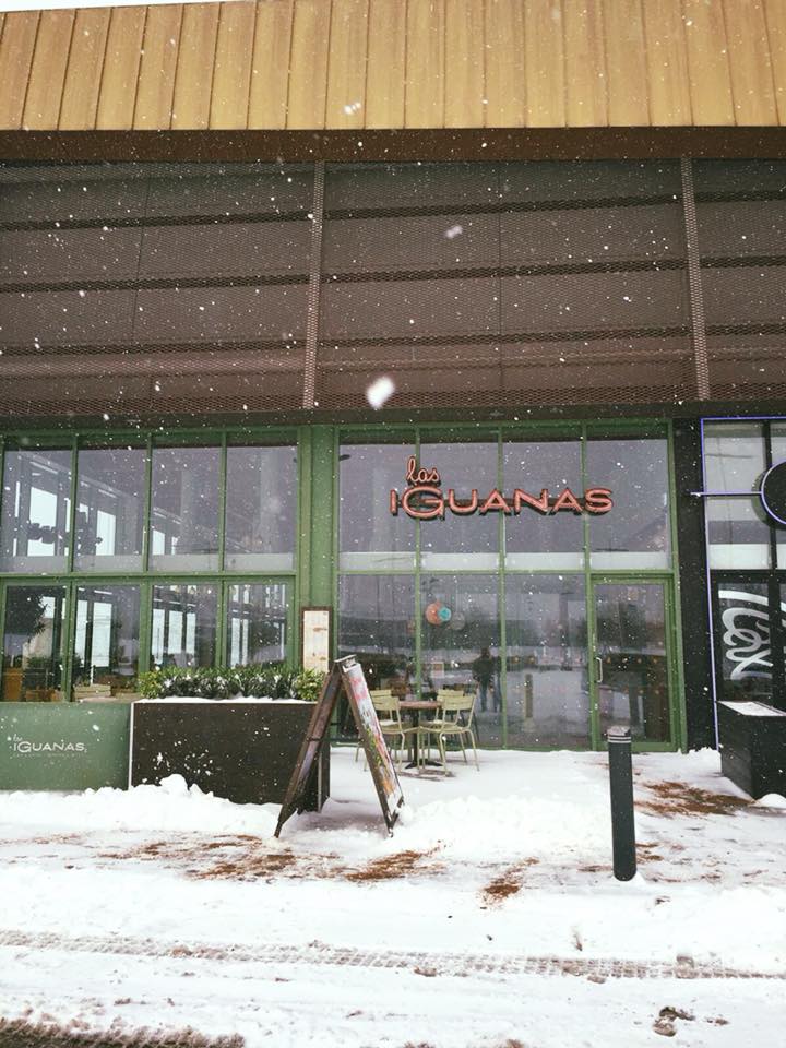 Vibrant Las Iguanas venue in Bristol, perfect for winter events and casual meetings.