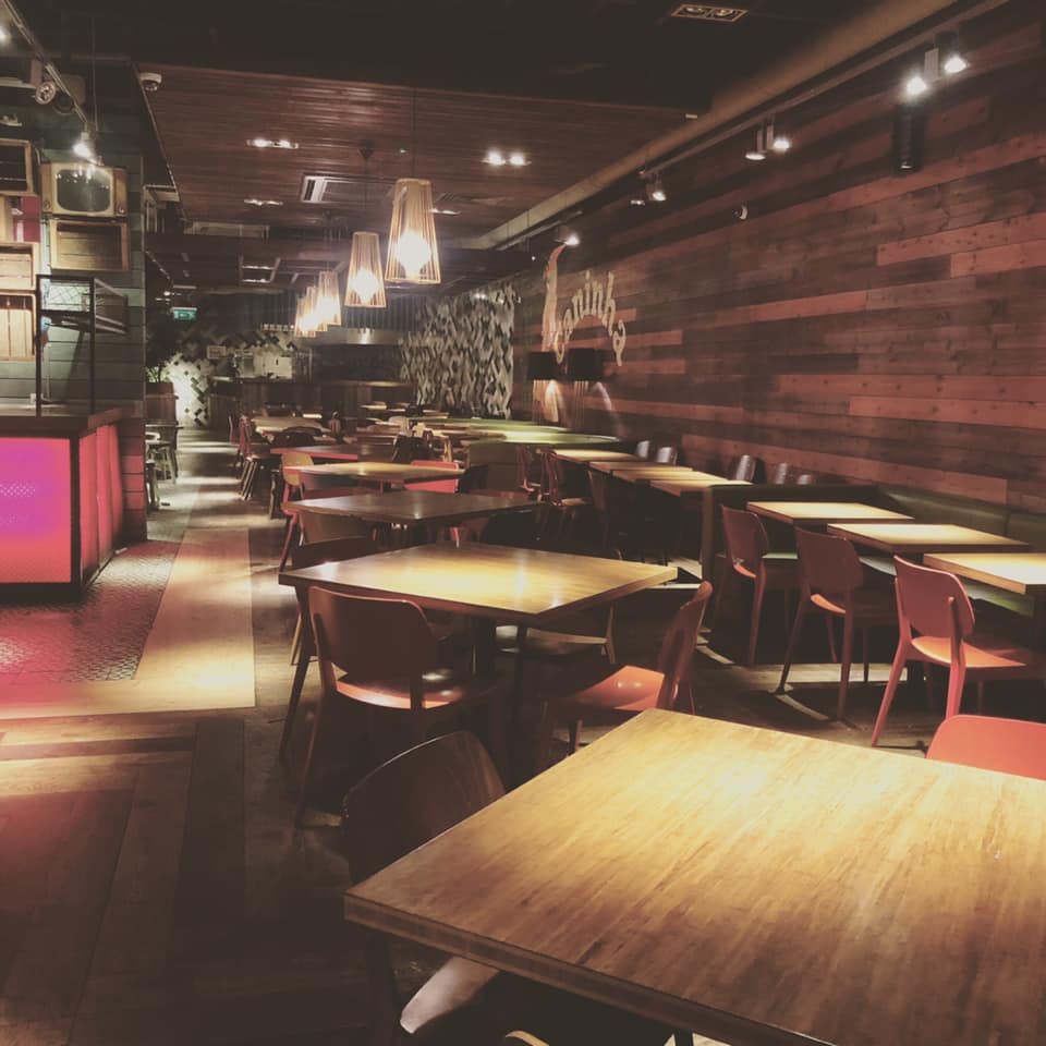 Spacious venue at Las Iguanas Cardiff, perfect for networking events and gatherings.