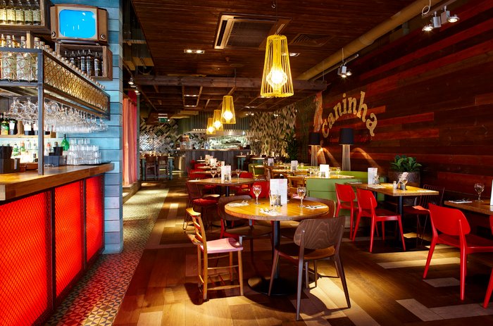 Vibrant Las Iguanas venue in Cardiff, ideal for gatherings and networking events.