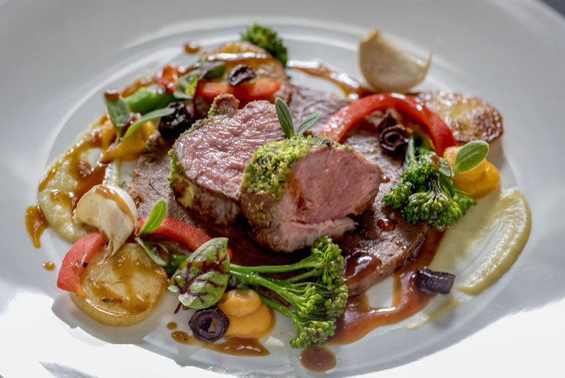 Gourmet dish at Pillars Kitchen, University of West London, perfect for events and meetings.