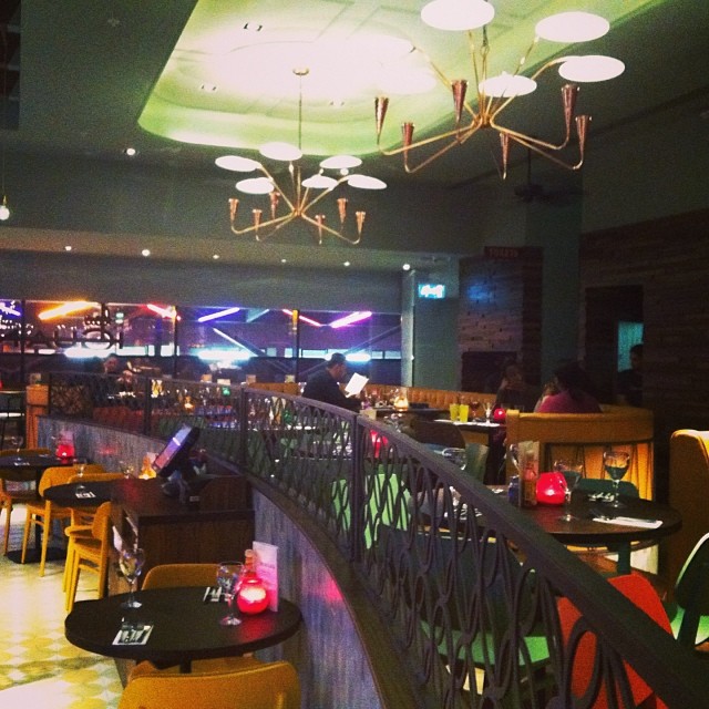 Modern restaurant venue in Las Iguanas Wembley, perfect for gatherings and networking events.