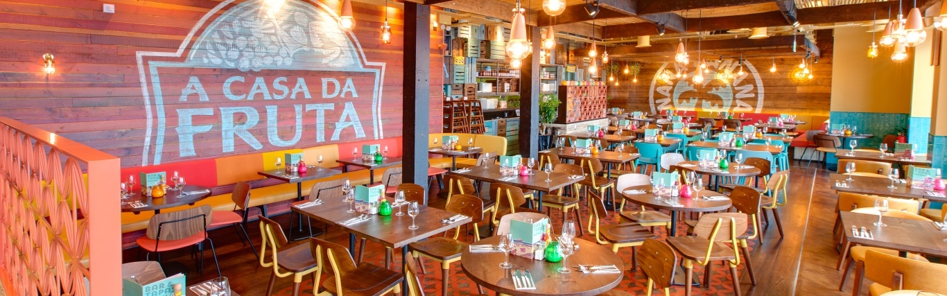 Vibrant Las Iguanas Torquay venue with colorful decor for events and gatherings.