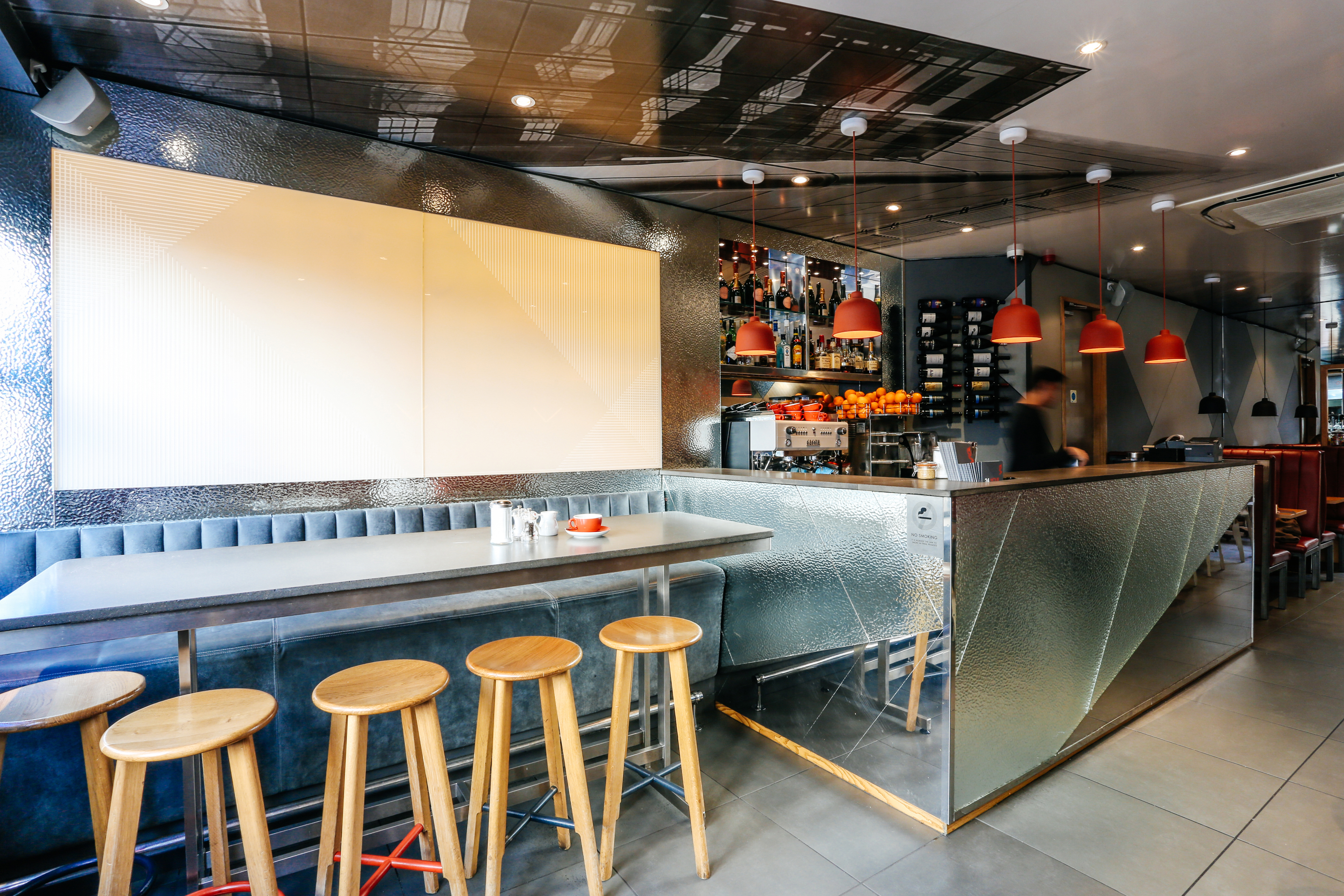 Modern venue in The GOAT Chelsea with sleek bar, ideal for meetings and networking events.