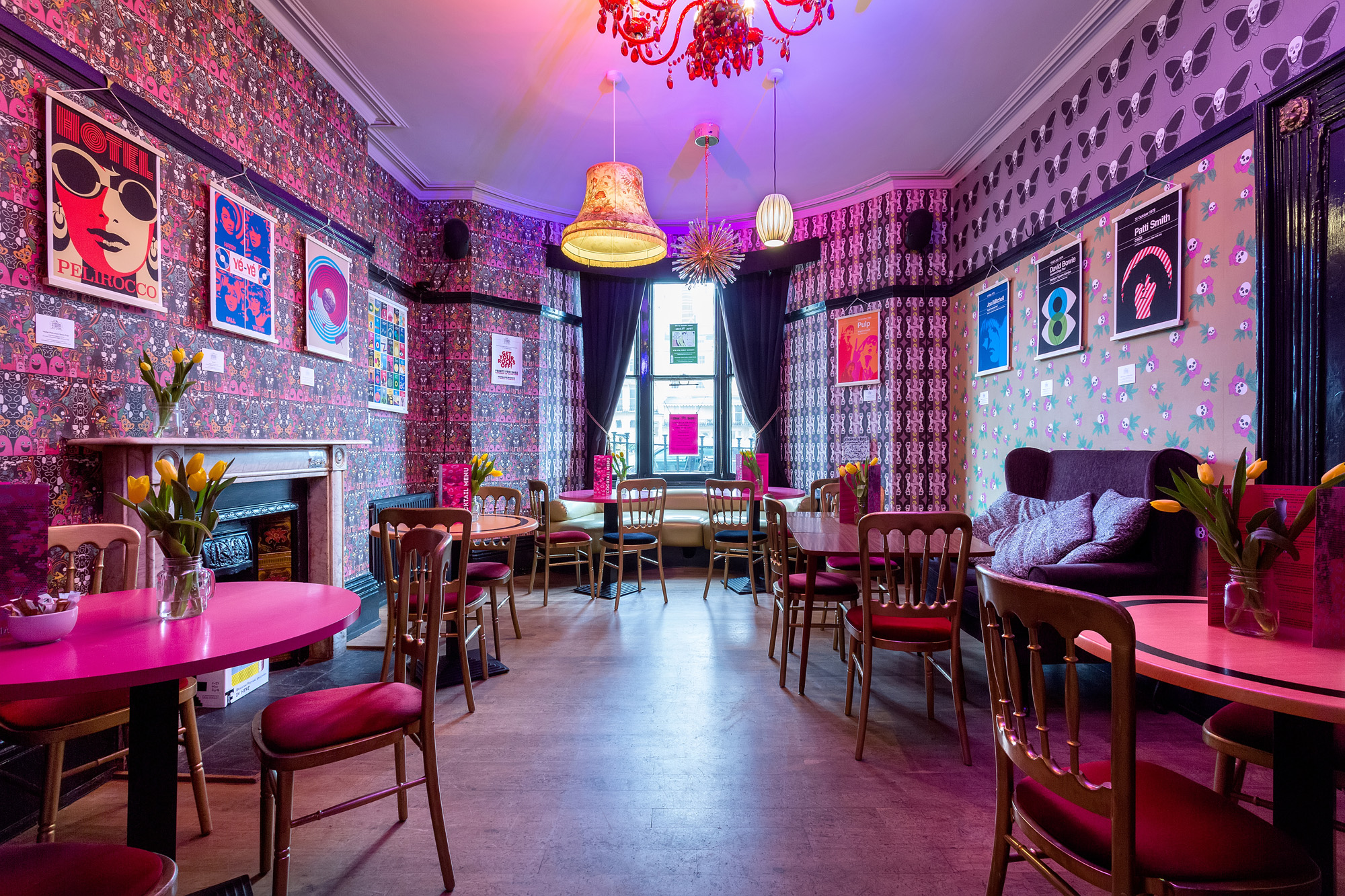 Vibrant event space at Hotel Pelirocco, perfect for networking and creative meetings.