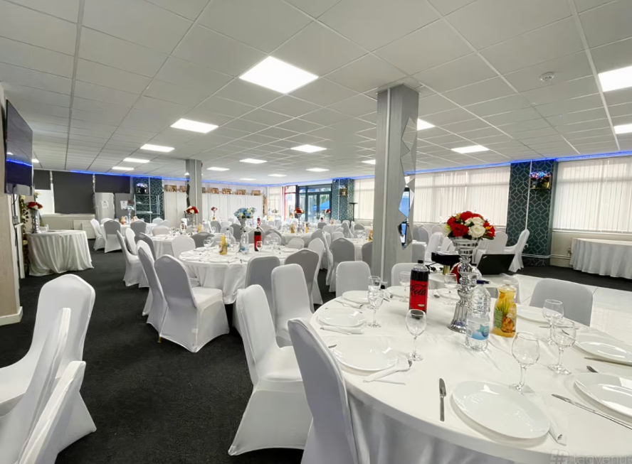 Elegant event space in ACAA Hall, perfect for banquets and corporate gatherings.