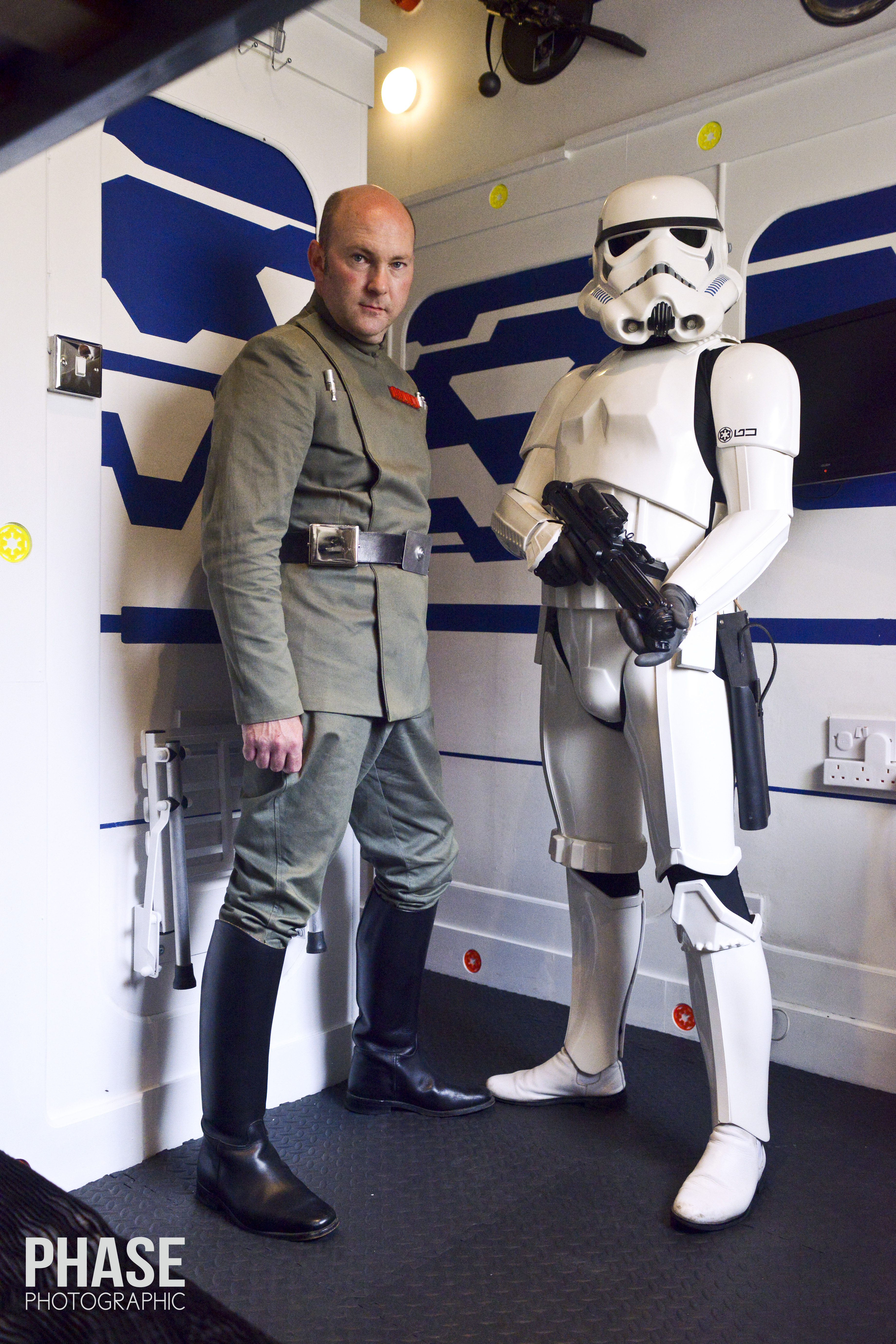 "Costumed character at Hotel Pelirocco bar hire for immersive event experiences."