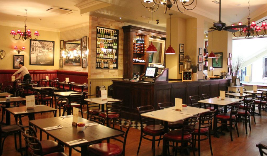 Café Rouge Bluewater venue with cozy decor, ideal for intimate gatherings and meetings.