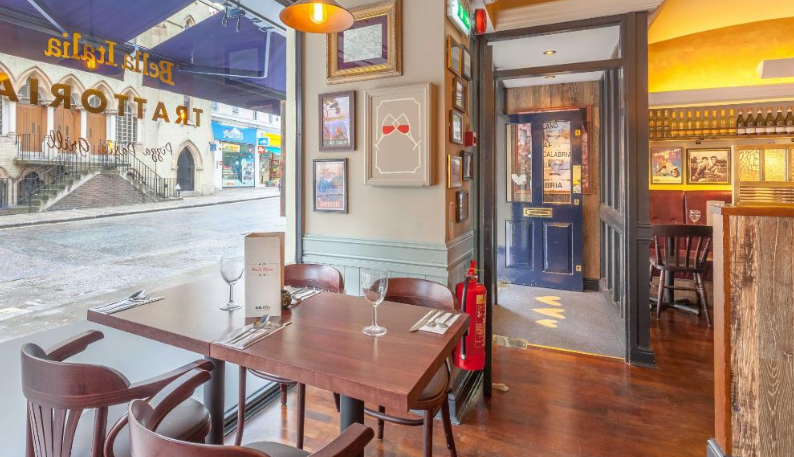 Cozy restaurant venue in Bella Italia London, perfect for private dining and meetings.