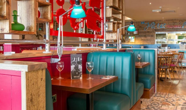 Vibrant restaurant venue in Bella Italia Bristol for casual meetings and small events.