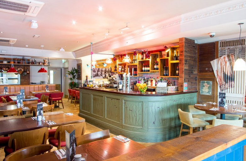 Whole Venue in Bella Italia Leeds: cozy restaurant space for intimate meetings and events.