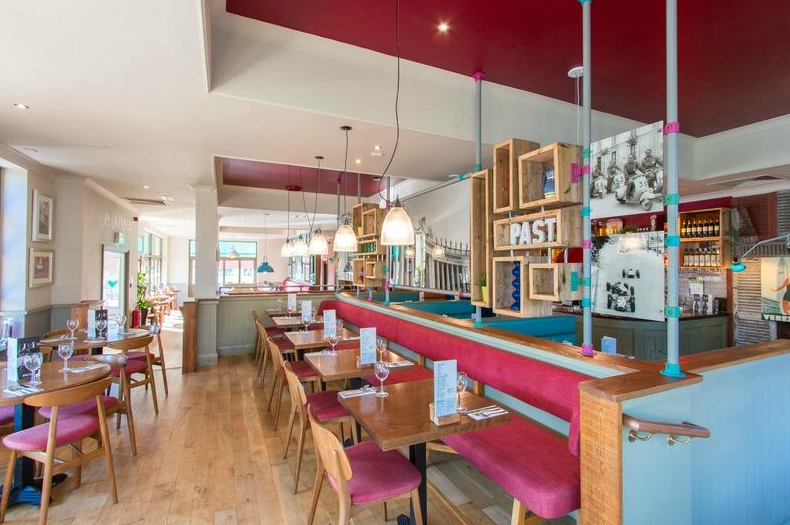 Modern restaurant venue in Bella Italia Leeds, perfect for events and gatherings.