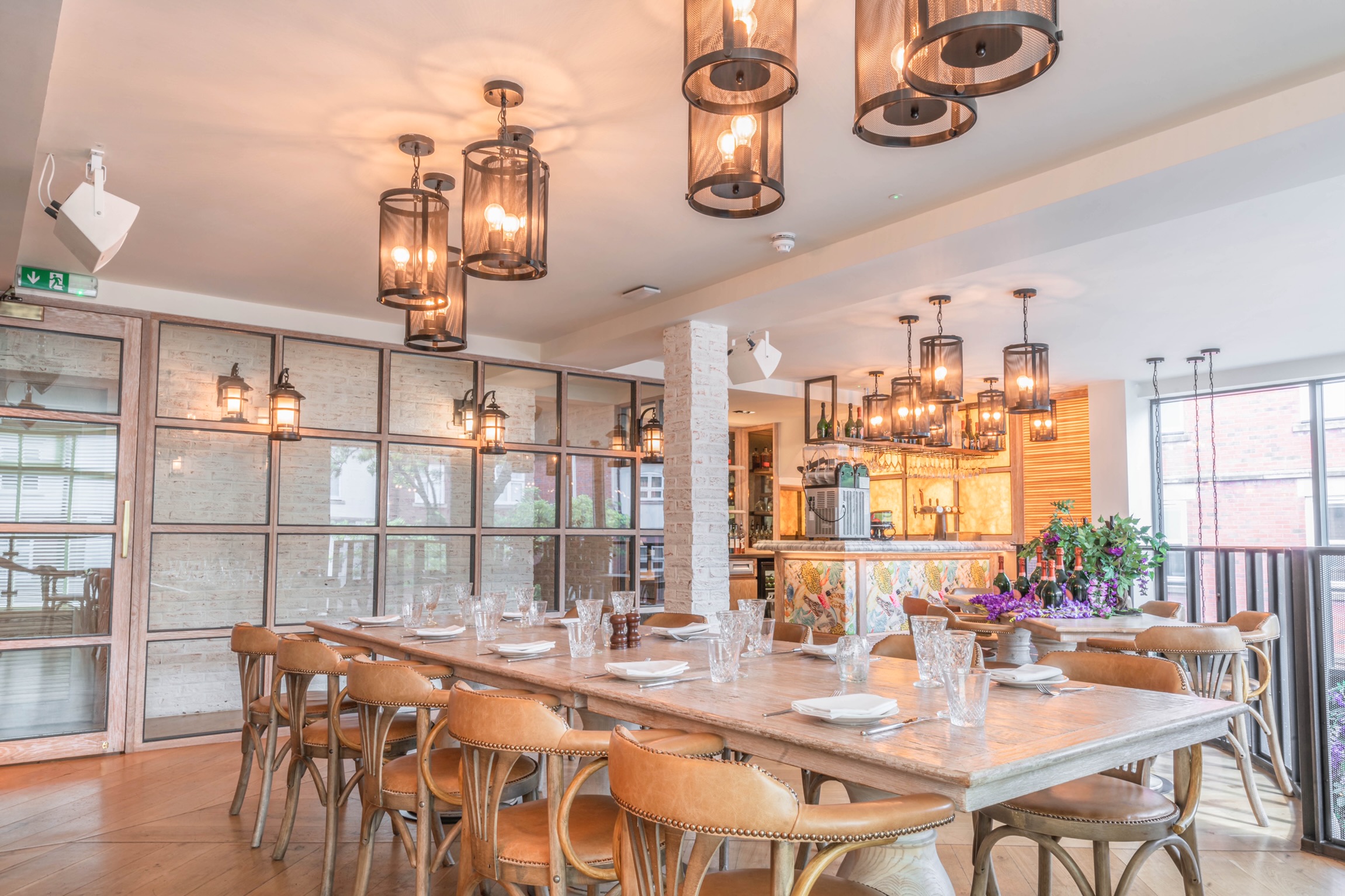 Elegant dining space in The Blossom Room, perfect for intimate gatherings and corporate events.