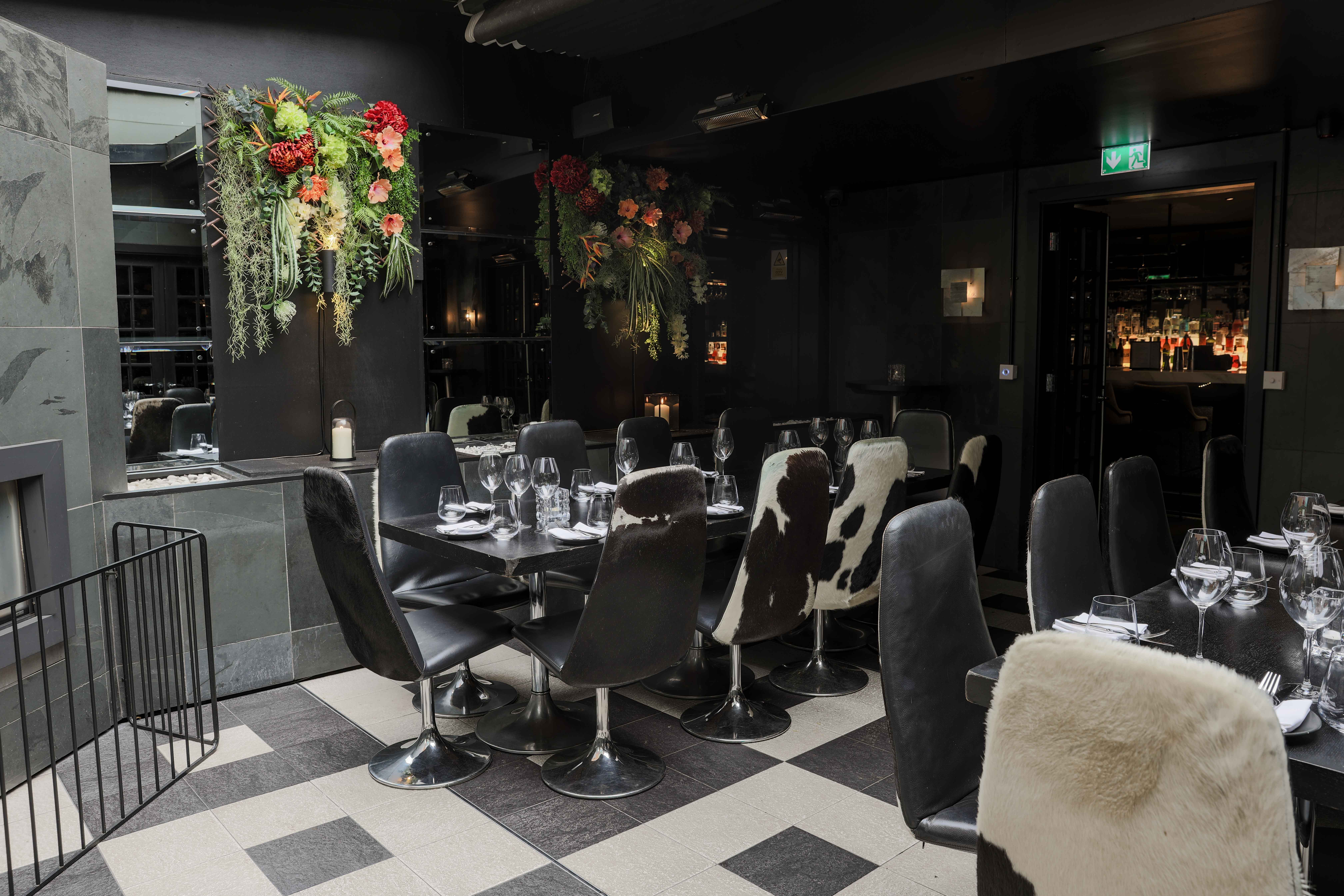 Stylish dining space at Gaucho Piccadilly, perfect for private events and corporate dinners.